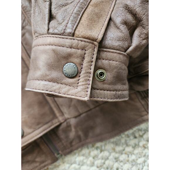 Urban Equipment Vintage Men's Large Leather Suede Aviator Jacket - Picture 6 of 11